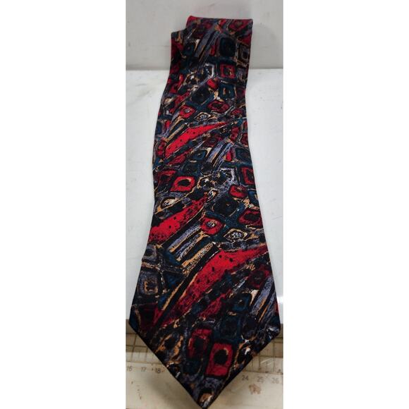 Hardy Amies Other - Vintage Hardy Amies Men's Tie Silk Abstract Designer Necktie